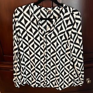 White and Black blouse